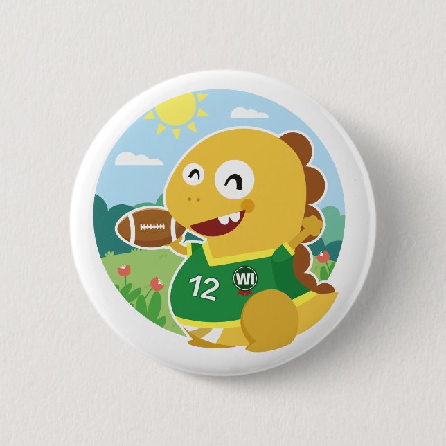 Badge Rond 5 Cm Bouton du Wisconsin VIPKID (Devant)