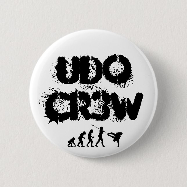 Badge Rond 5 Cm Bouton d'UDo Cr3w (Devant)