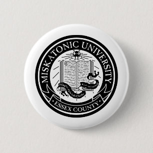 Badge Rond 5 Cm Bouton d'université de Miskatonic