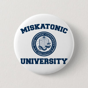 Badge Rond 5 Cm Bouton d'université de Miskatonic