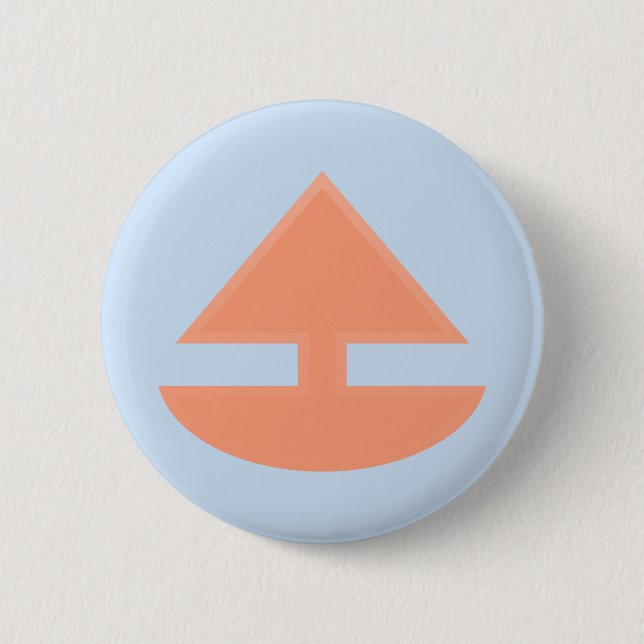 Badge Rond 5 Cm Bouton d'Upboat (Devant)