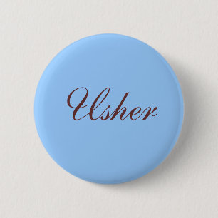 Badge Rond 5 Cm Bouton d'Usher