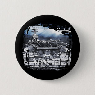 Badge Rond 5 Cm Bouton Dwight D. Eisenhower