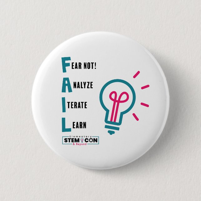 Badge Rond 5 Cm Bouton ÉCHEC (Devant)