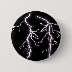 Badge Rond 5 Cm Bouton Éclair