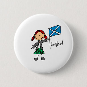 Badge Rond 5 Cm Bouton Écosse