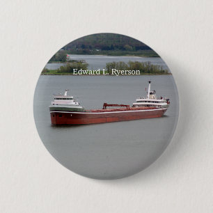 Badge Rond 5 Cm Bouton Edward L. Ryerson