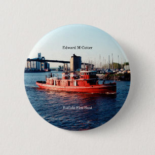 Badge Rond 5 Cm Bouton Edward M. Cotter