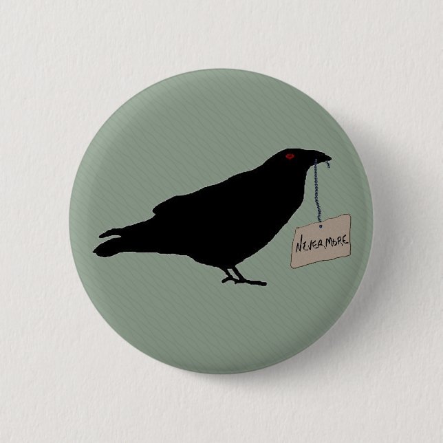 Badge Rond 5 Cm Bouton Eerie Raven (Devant)