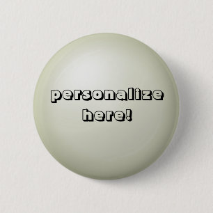 Badge Rond 5 Cm Bouton Effet 3d Sphere avec texte personnalisable
