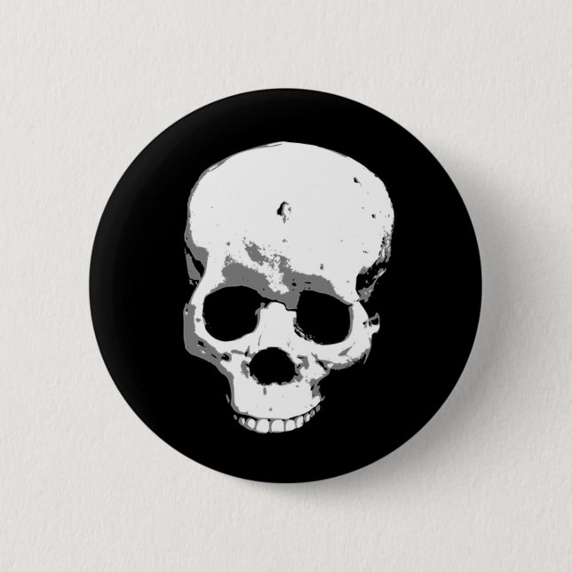 Badge Rond 5 Cm Bouton éffrayant Déplaisant Halloween Pin (Devant)