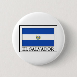 Badge Rond 5 Cm Bouton El Salvador
