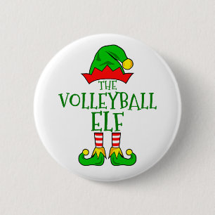 Badge Rond 5 Cm Bouton Elf Volleyball