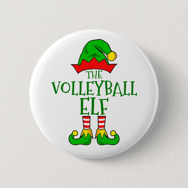 Badge Rond 5 Cm Bouton Elf Volleyball (Devant)