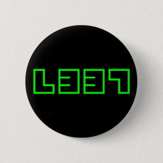 Badge Rond 5 Cm Bouton Élite Geek d'ordinateur