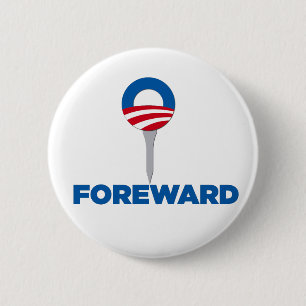 Badge Rond 5 Cm Bouton en avant de parodie d'Obama