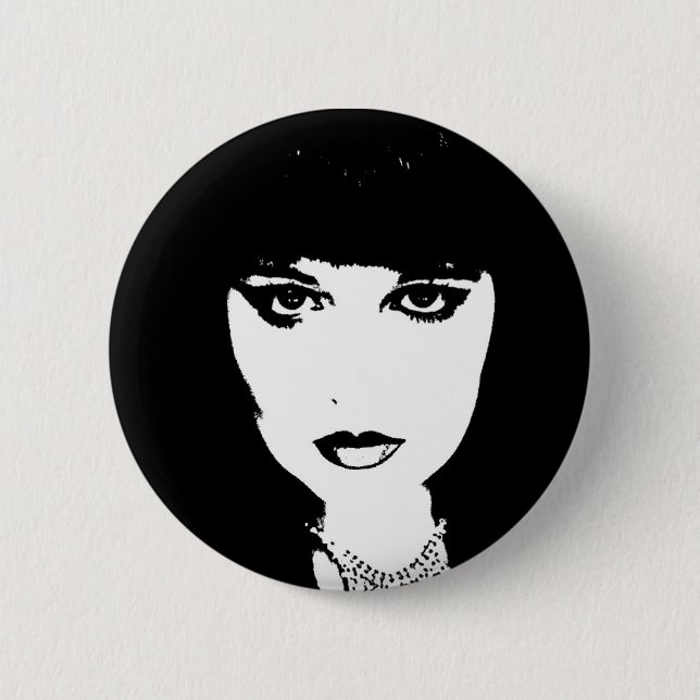 Badge Rond 5 Cm Bouton en cristal de soleil (Devant)