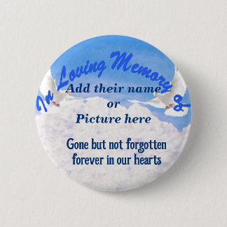 Badge Rond 5 Cm Bouton En Mémoire De_ Pinback