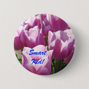 Badge Rond 5 Cm Bouton Enfant Intelligent ! boutons Enfants École