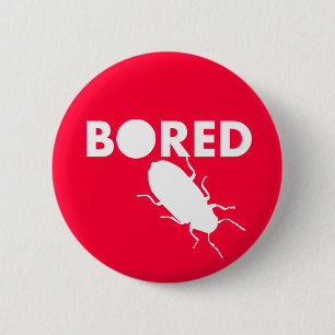 Badge Rond 5 Cm Bouton Ennuyé 2 Sombre