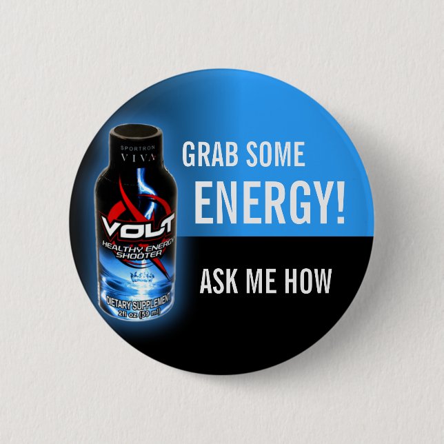 Badge Rond 5 Cm Bouton énorme de volt (Devant)