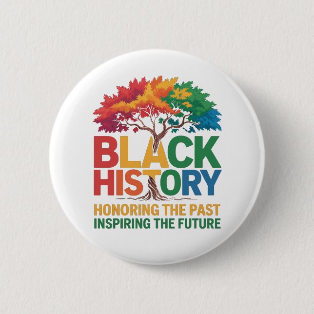 Badge Rond 5 Cm Bouton - Ensemble de boutons pour le Mois de l'his (Devant)