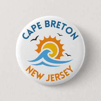 Badge Rond 5 Cm Bouton Ensoleillé du Cap-Breton