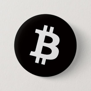 Badge Rond 5 Cm Bouton épinglé Bitcoin (Moyen)