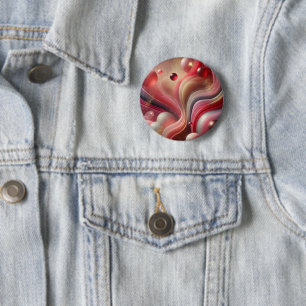 Badge Rond 5 Cm Bouton épinglé d'art abstrait