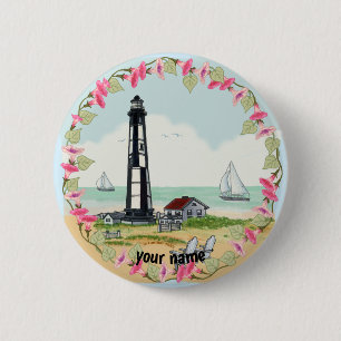 Badge Rond 5 Cm Bouton épingle du phare Cape Henry