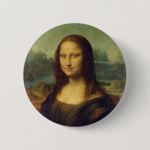 Badge Rond 5 Cm Bouton épingle "Mona Lisa Enigma"