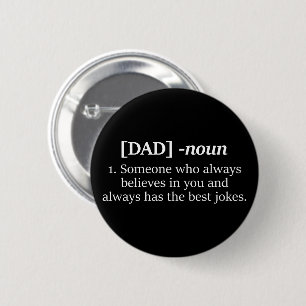 Badge Rond 5 Cm Bouton épingle "Papa noun" - Cadeau de Fête des pè