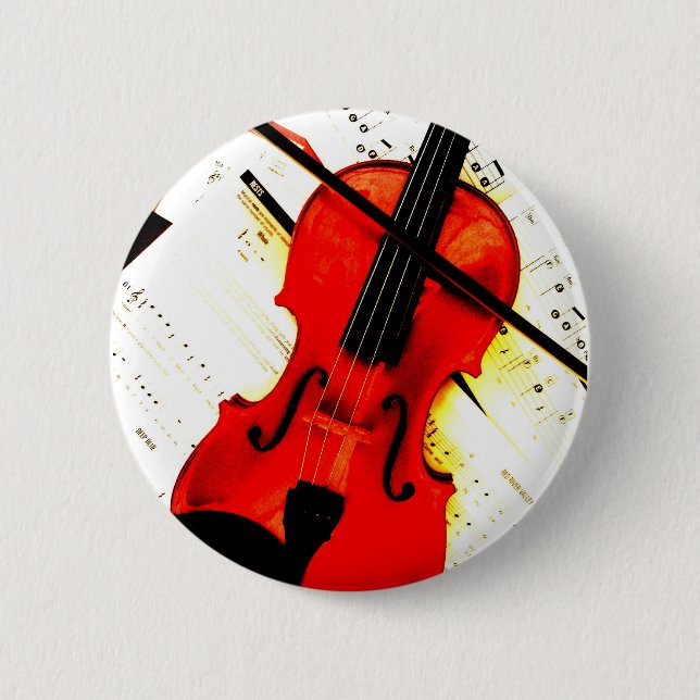 Badge Rond 5 Cm Bouton épingle violon (Devant)