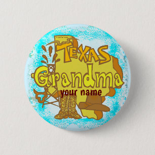 Badge Rond 5 Cm Bouton épinglette Texas Grandma