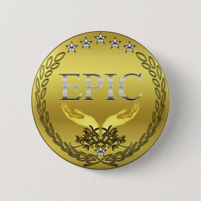 Badge Rond 5 Cm Bouton ÉPIQUE (Devant)