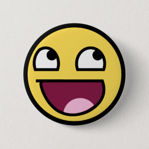 Badge Rond 5 Cm Bouton épique de visage