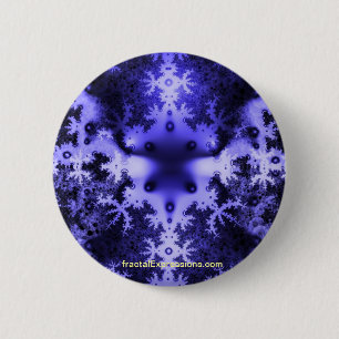 Badge Rond 5 Cm Bouton - éponge de fractale