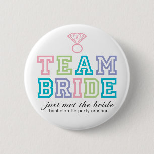 Badge Rond 5 Cm Bouton Epouse d'équipe