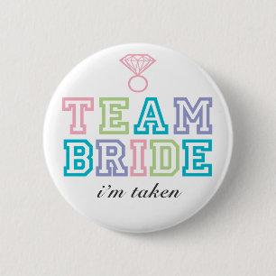 Badge Rond 5 Cm Bouton Epouse d'équipe