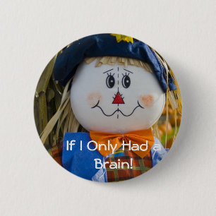 Badge Rond 5 Cm Bouton : Épouvantail
