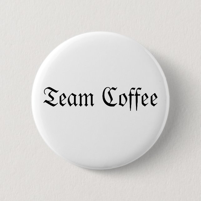 Badge Rond 5 Cm Bouton Équipe Café (Devant)