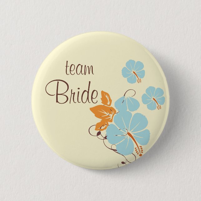 Badge Rond 5 Cm Bouton Equipe de mariage (Devant)