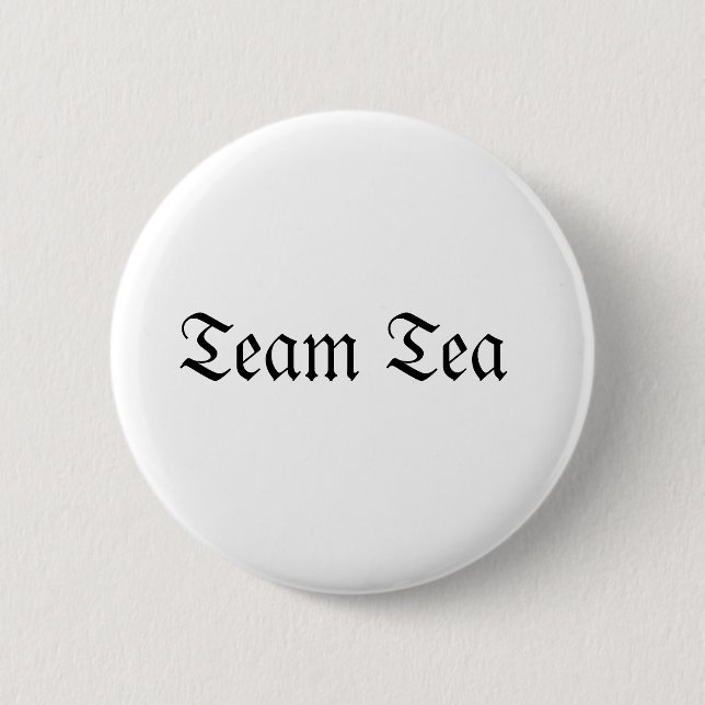 Badge Rond 5 Cm Bouton Équipe Thé (Devant)