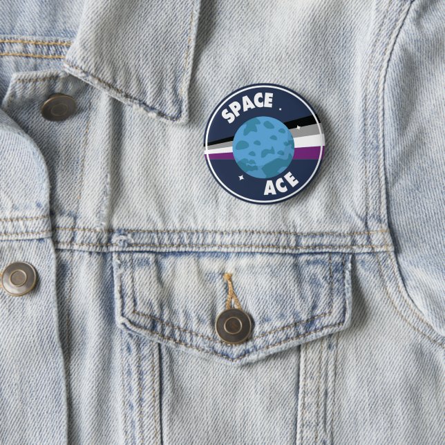Badge Rond 5 Cm Bouton Espace (En situation)