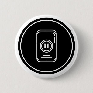 Badge Rond 5 Cm Bouton et broche de pause : Tranquille