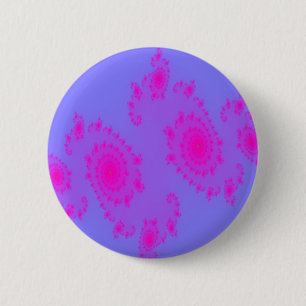 Badge Rond 5 Cm Bouton éternuement rose