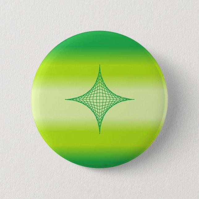 Badge Rond 5 Cm Bouton étoile verte (Devant)