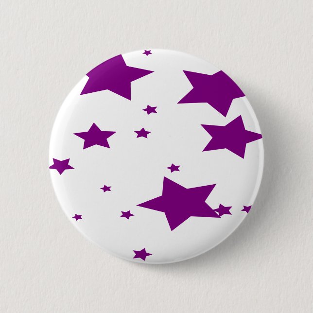 Badge Rond 5 Cm Bouton étoile violette (Devant)