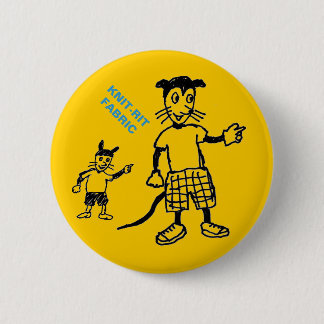 Badge Rond 5 Cm Bouton étrange d'animaux