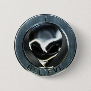 Badge Rond 5 Cm Bouton étranger de la tête 05 en métal